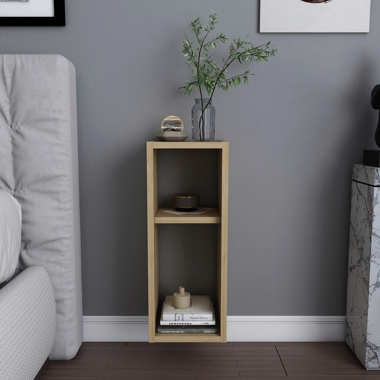 Noptiera, Hanah Home, Sault, 23.2x22x59.6 cm, Stejar - imagine 7